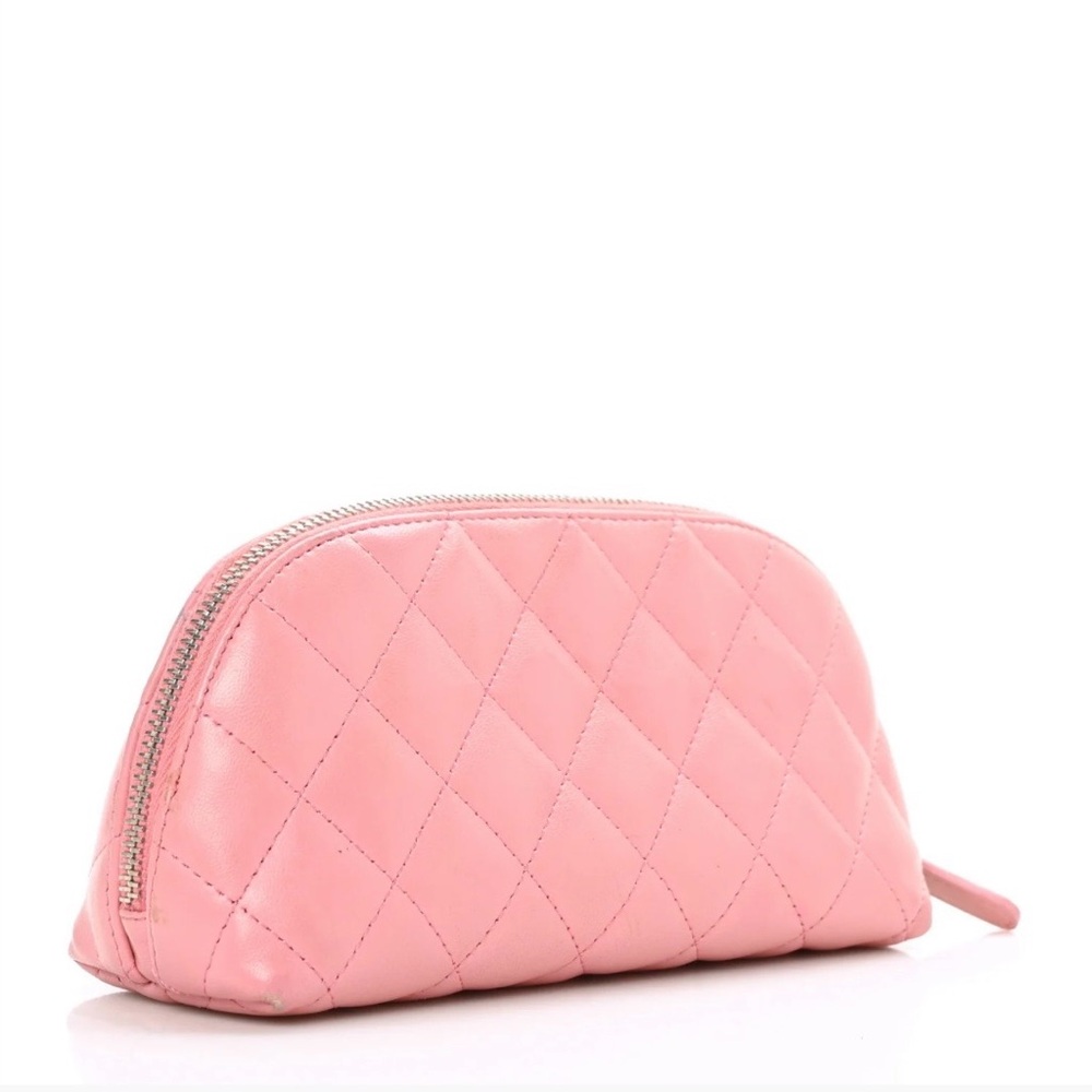 Chanel Pink Quilted Cosmetic Case - Picture 2 of 8
